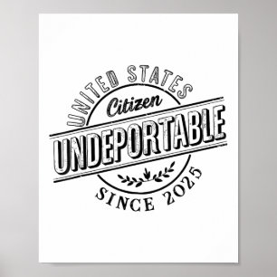 Póster Indeportable camiseta de 2025 Nueva ciudadanía est