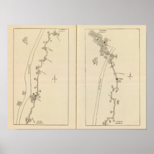 Póster Index map Columbia County Rensselaer County NY