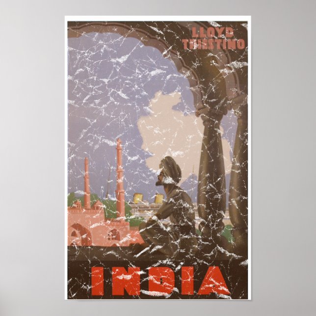 Póster India-1927 - angustiada (Frente)