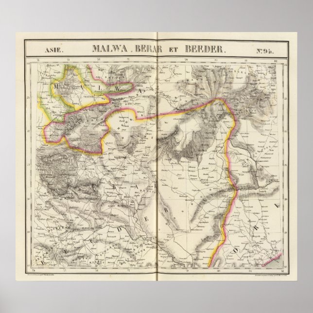 Póster India, Asia 94 (Frente)