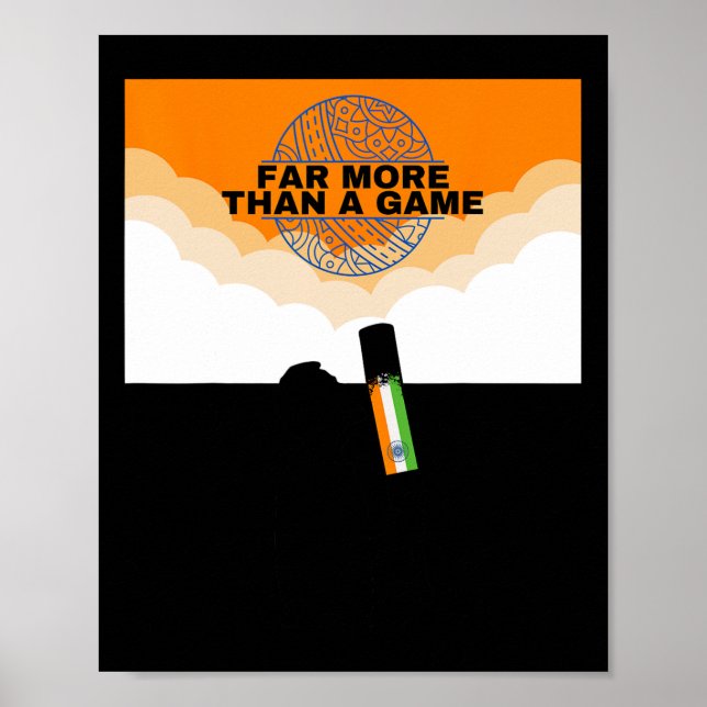 Póster India Cricket More Than Jersey Flag India Cricket  (Frente)