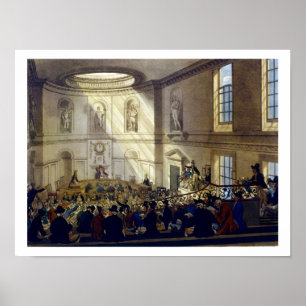 Póster India House, The Sale Room, de 'Ackermann's Micr