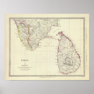 Póster India I y Ceilán