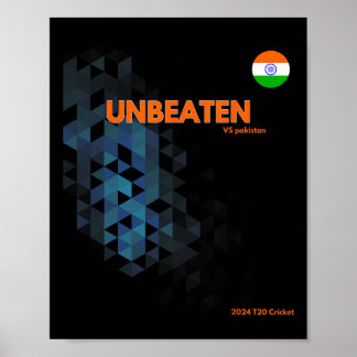 Póster India invicta Vs Pakistán Cricket T20 Nueva York G