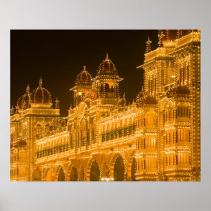 Póster INDIA, Karnataka, Mysore : Palacio del Majaraja (b