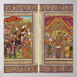 Póster India Mughal Islam Islam Islam Musulmán Boho Art