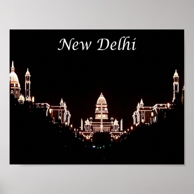 Póster India - Nueva Delhi - Rashtrapati Bhavan - (Frente)