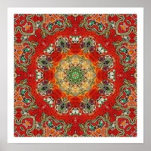 Póster India Tile Mandala