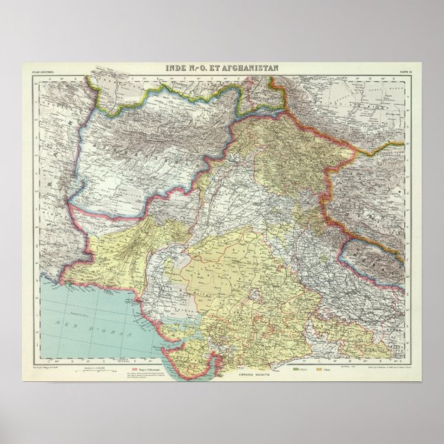 Póster India y Afganistán (Frente)
