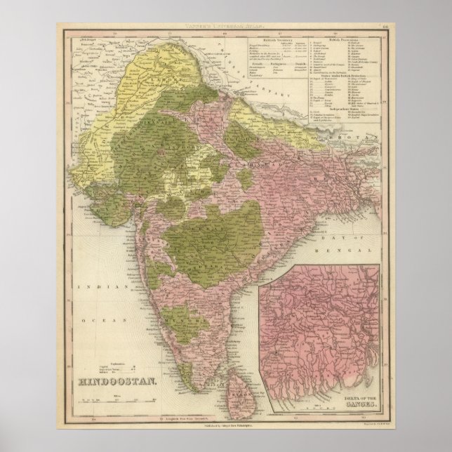 Póster India y Sri Lanka (Frente)