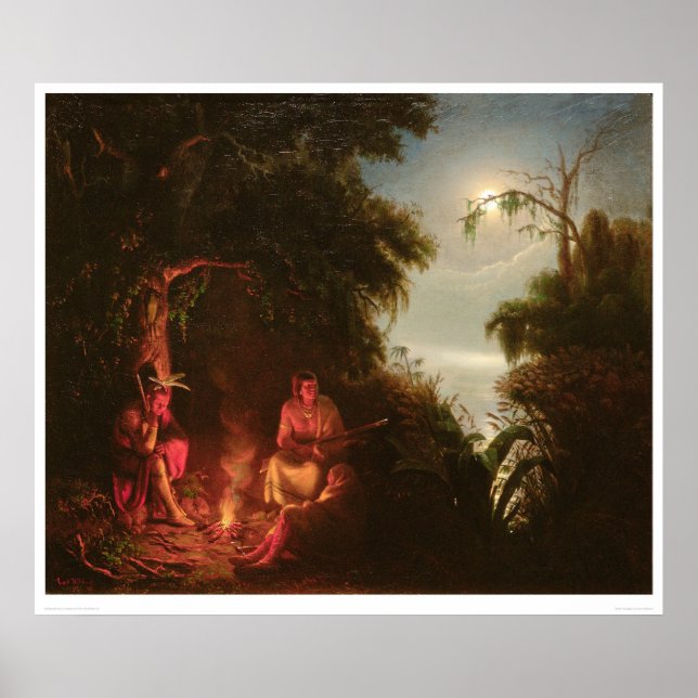 Póster Indian Campfire (2166A) (Frente)