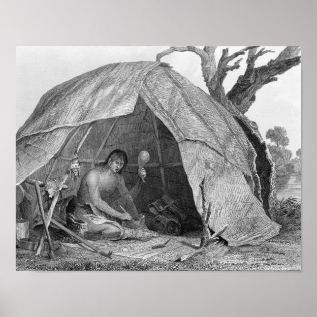 Póster Indian Doctor Concocting a Pot of Medicine (Frente)