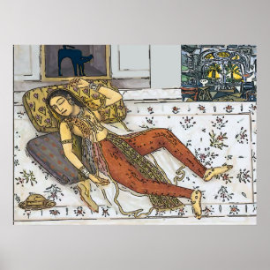 Póster Indian, Mughal Woman, Princess