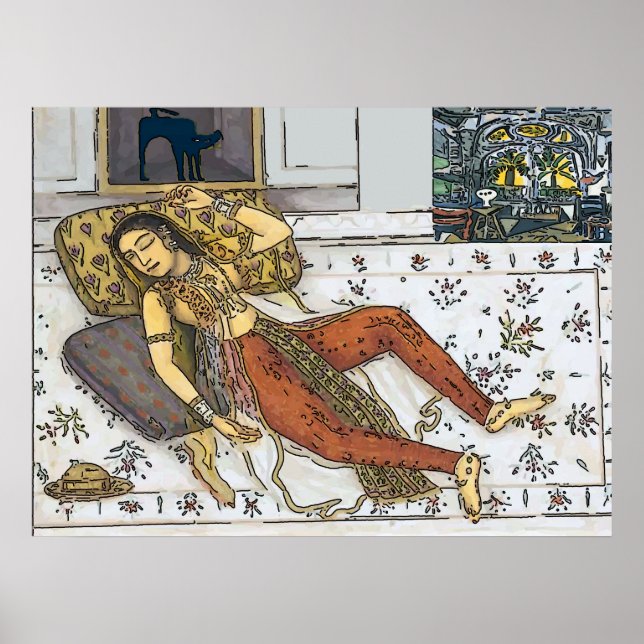 Póster Indian, Mughal Woman, Princess (Frente)