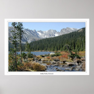 Póster Indian Peaks, Colorado