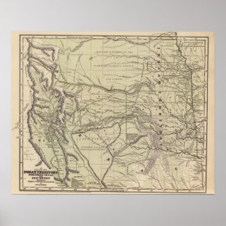 Póster Indian Territory, North Texas, New Mexico