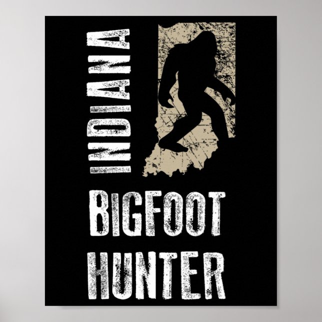 Póster Indiana Bigfoot Hunter (Frente)