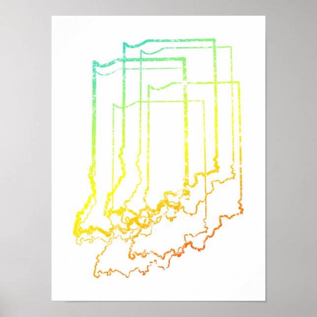 Póster indiana chill blur (Frente)