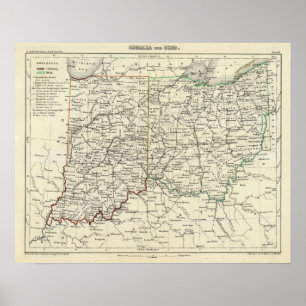 Póster Indiana y Ohio