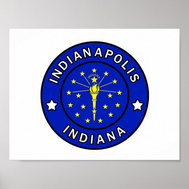 Póster Indianapolis Indiana (Frente)
