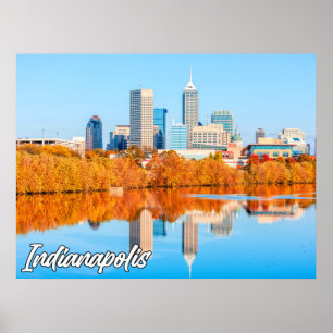 Póster Indianápolis, Indiana, EE. UU.