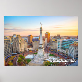 Póster Indianápolis, Indiana (Estados Unidos)