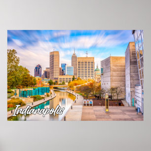 Póster Indianápolis, Indiana, Estados Unidos