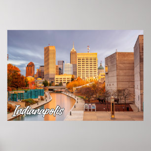 Póster Indianápolis, Indiana (Estados Unidos)