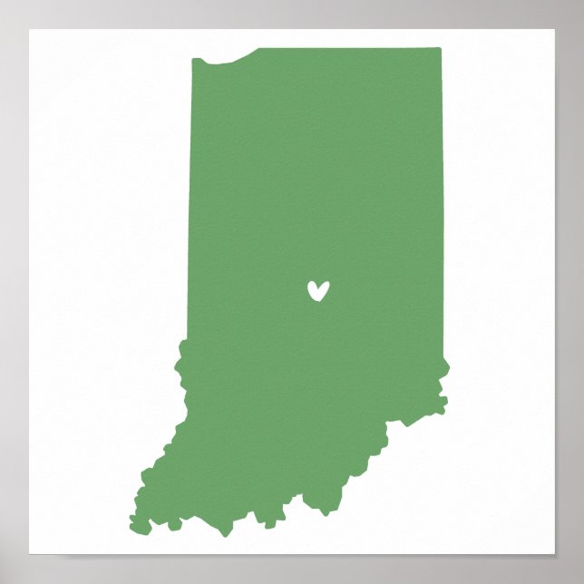 Póster Indianápolis, Indiana Love (Frente)