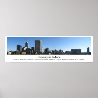 Póster Indianapolis Skyline