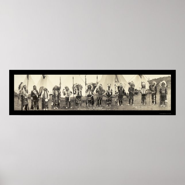 Póster Indians Astoria OR Photo 1911 (Frente)