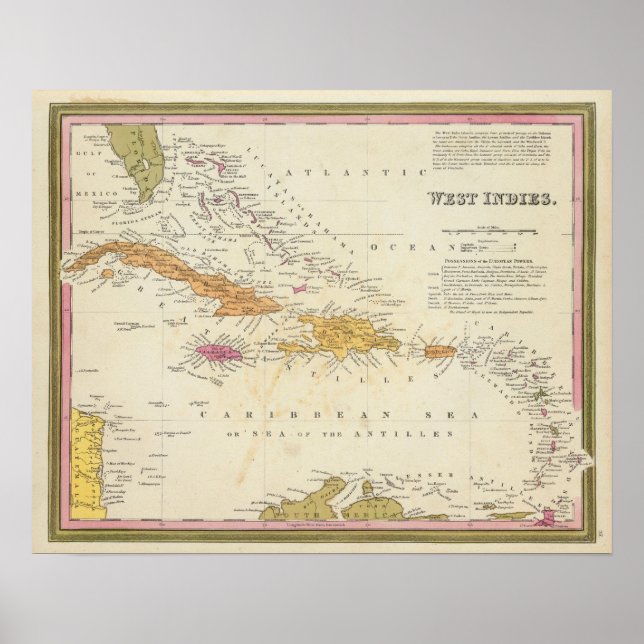 Póster Indias Occidentales 9 (Frente)
