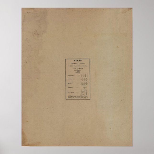 Póster Índice de Atlas (Frente)