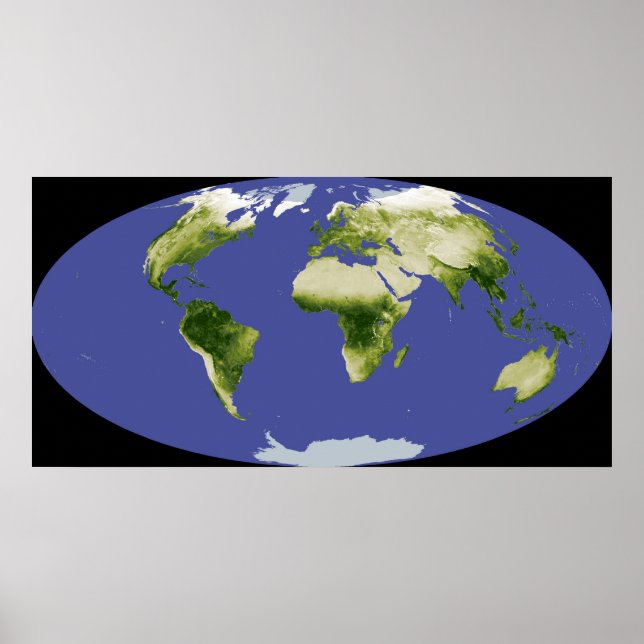 Póster Índice de vegetación de diferencia normalizada (Frente)