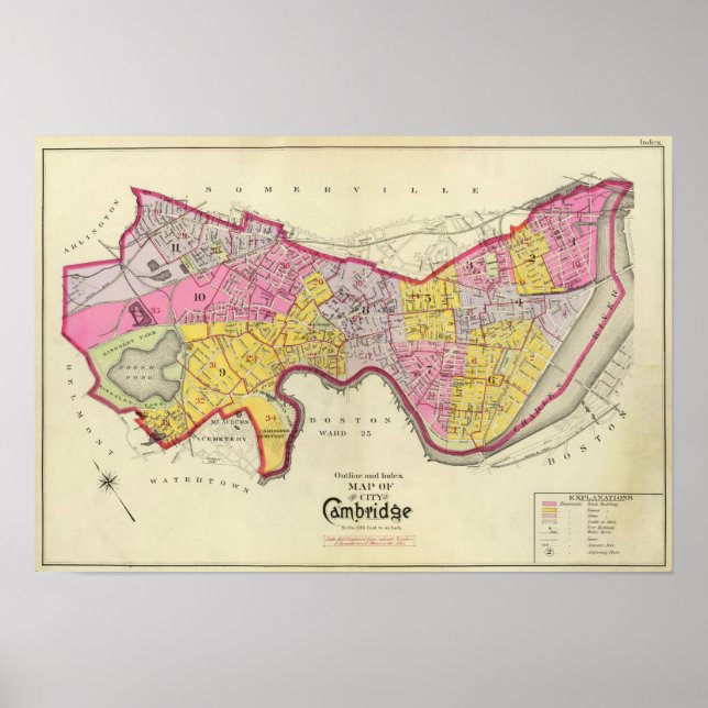 Póster Índice del Atlas de Cambridge (Frente)