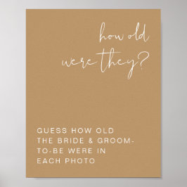 Póster INDIE Boho Earth Tedó Lo Viejos Que Eran Los Rótul