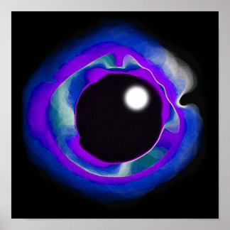 Póster Indigo Eye Void