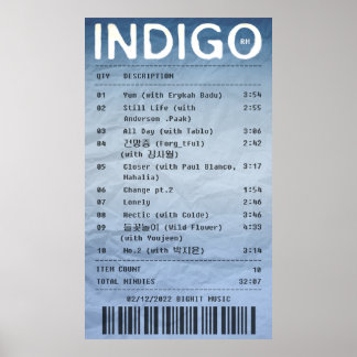 Póster INDIGO/RM - Recepción del álbum