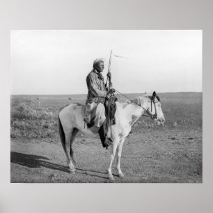 Póster Indio a Caballo, 1907. Foto Antigua