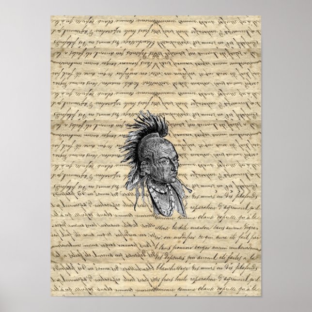 Póster Indio americano (Frente)