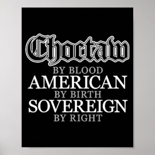 Póster Indio americano Choctaw