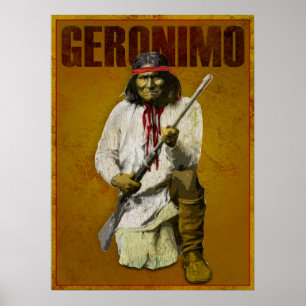 Póster Indio apache vintage - Gerónimo
