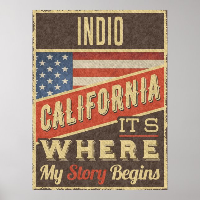 Póster Indio California (Frente)