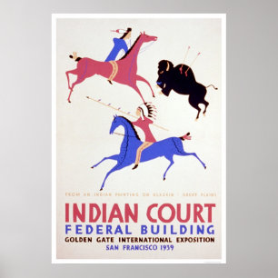 Póster Indio de Great Plains WPA 1939