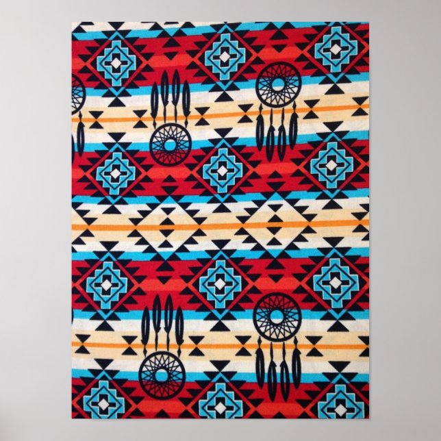 Póster Indio nativo americano del suroeste (Frente)