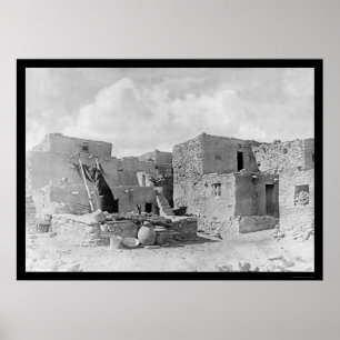Póster Indio Oraibi Pueblo Hopi 1895