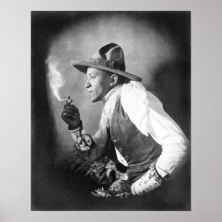 Póster Indio Sioux, 1908. Foto Vintage