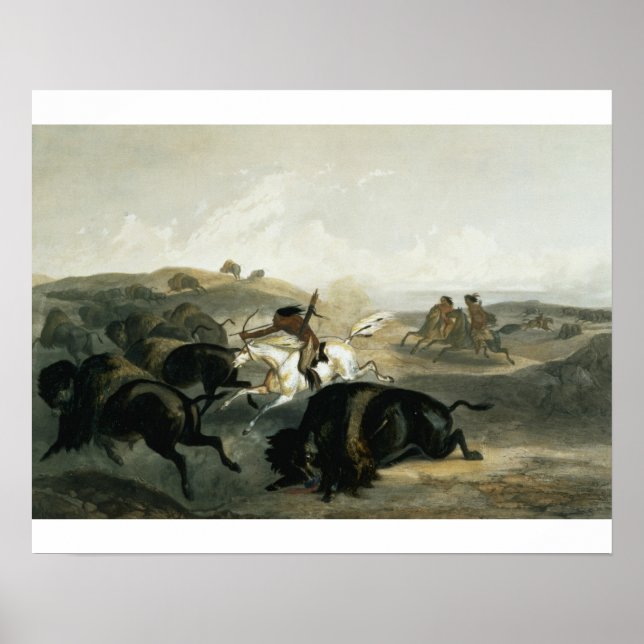Póster Indios cazando el veneno, plato 31 del Volumen 2 (Frente)