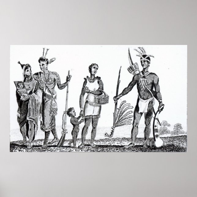 Póster Indios de América del Norte (Frente)