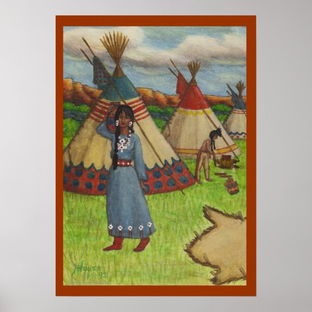 Póster Indios de pie negro (Frente)